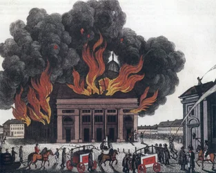 Fire at the Royal Playhouse on July 29, 1817
